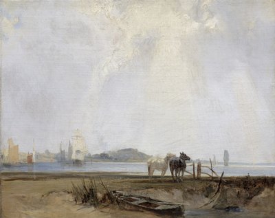 Near Quillebeuf, c.1824-25 by Richard Parkes Bonington
